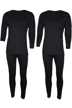 2 Pack Mens Premium Quality Thermal Long Johns Full Set