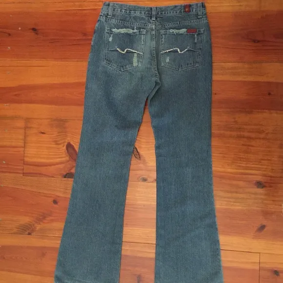 7 For All Mankind Jeans Sz 30 Wide Flare