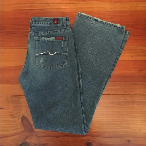 7 For All Mankind Jeans Sz 30 Wide Flare