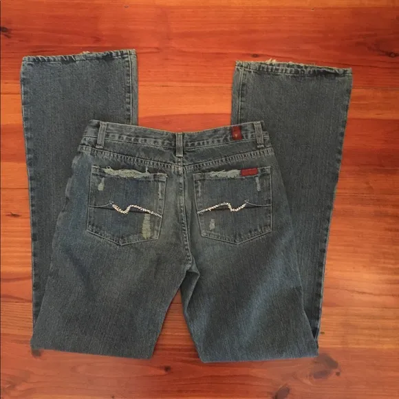 7 For All Mankind Jeans Sz 30 Wide Flare