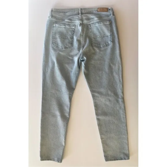 7 For All Mankind Josefina Feminine Boyfriend Jeans Skinny 31 Button Fly