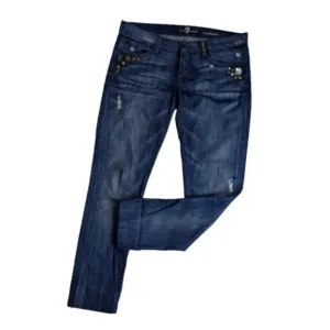 7FAMK Stud Embellished Roxanne Jeans 30