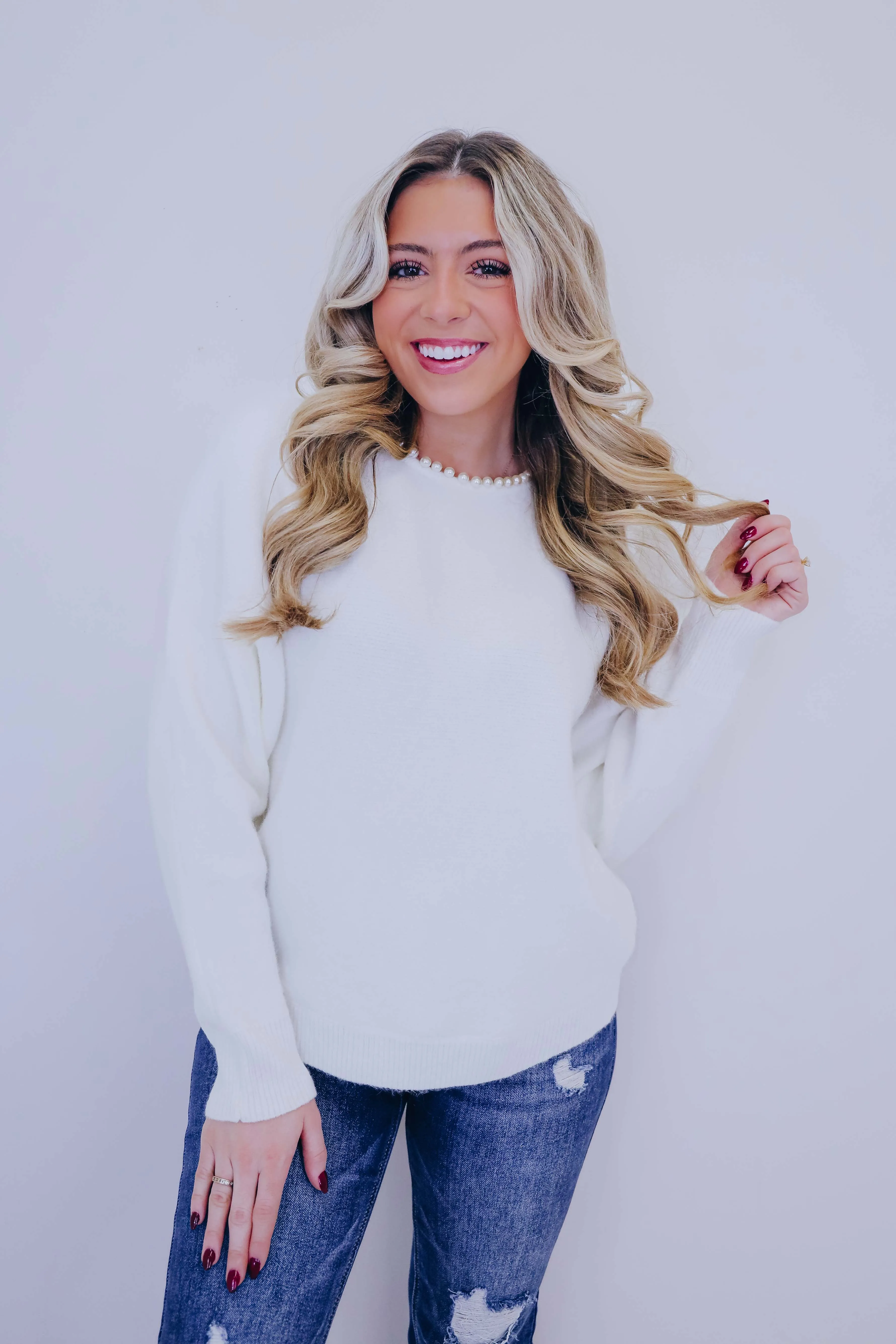 Akoya Allure  Embellished Sweater- 2 Colors