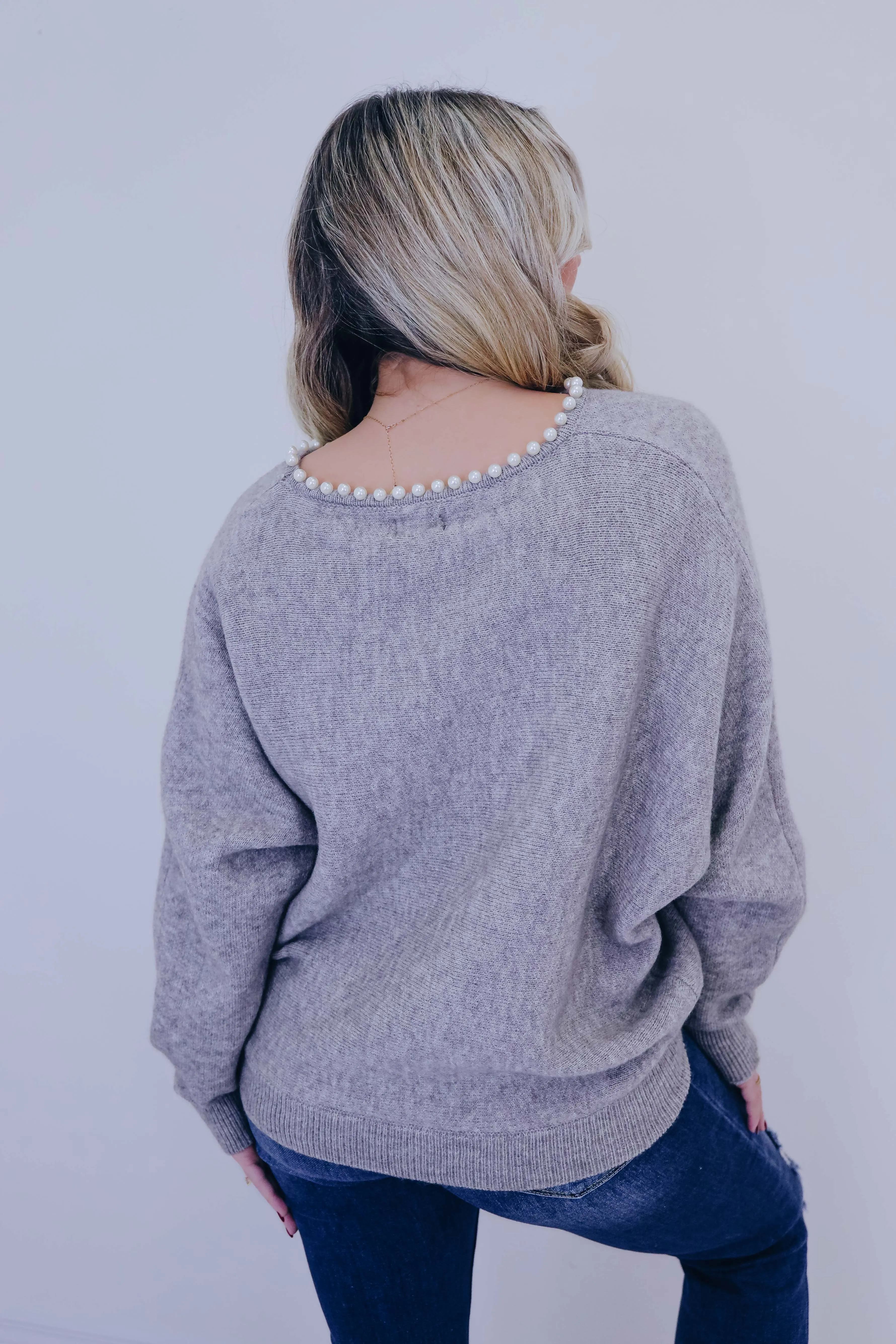 Akoya Allure  Embellished Sweater- 2 Colors