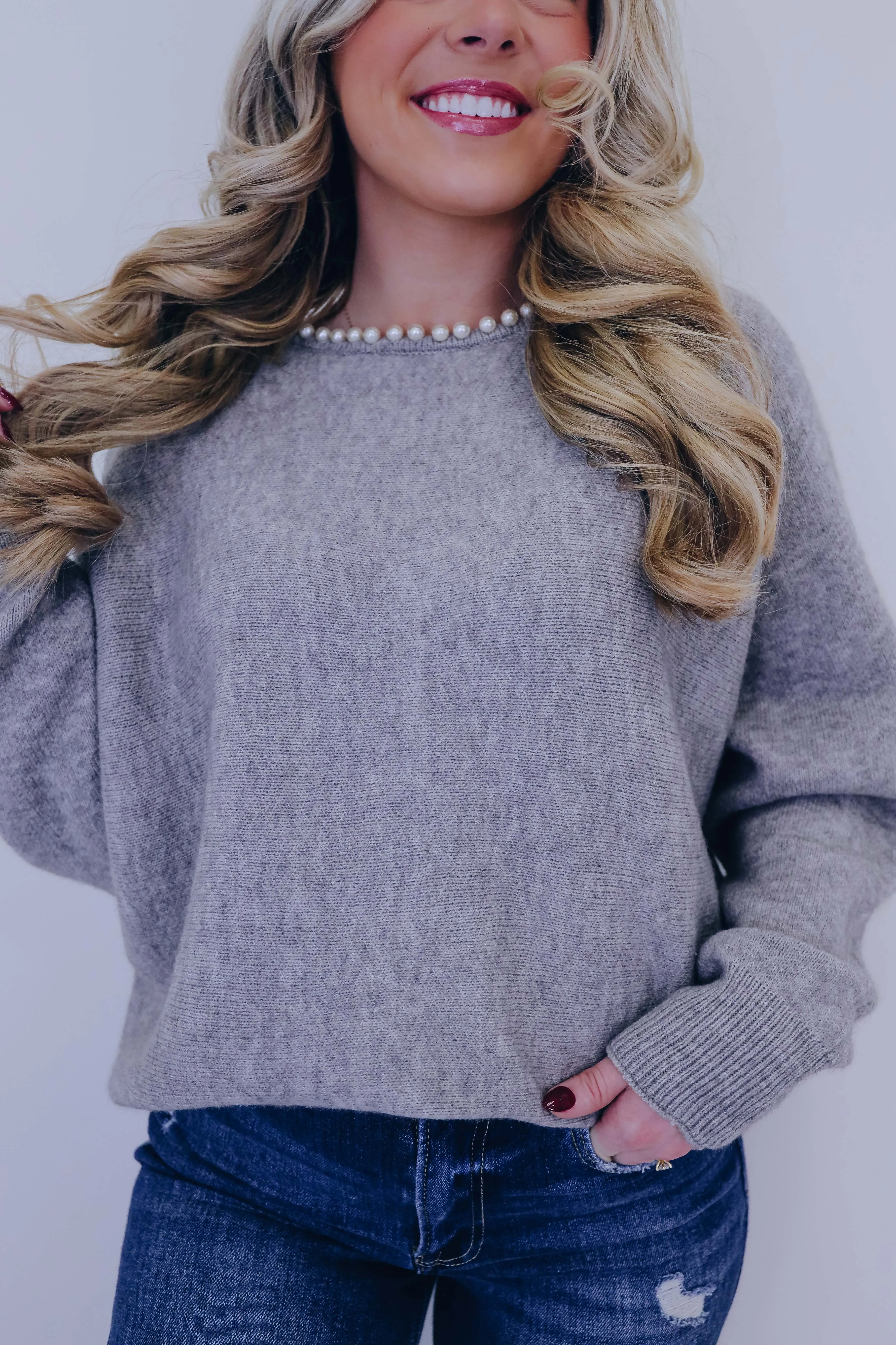 Akoya Allure  Embellished Sweater- 2 Colors