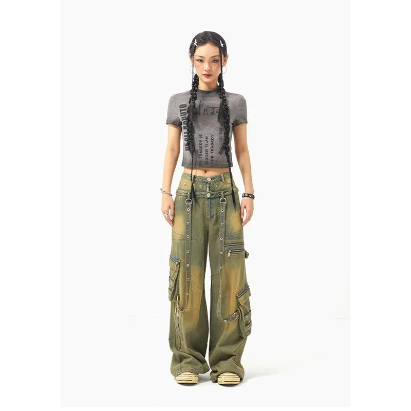 American Retro Hiphop Boyfriend Jeans