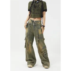 American Retro Hiphop Boyfriend Jeans