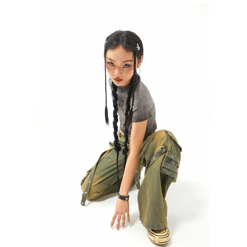 American Retro Hiphop Boyfriend Jeans
