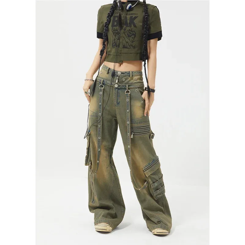 American Retro Hiphop Boyfriend Jeans