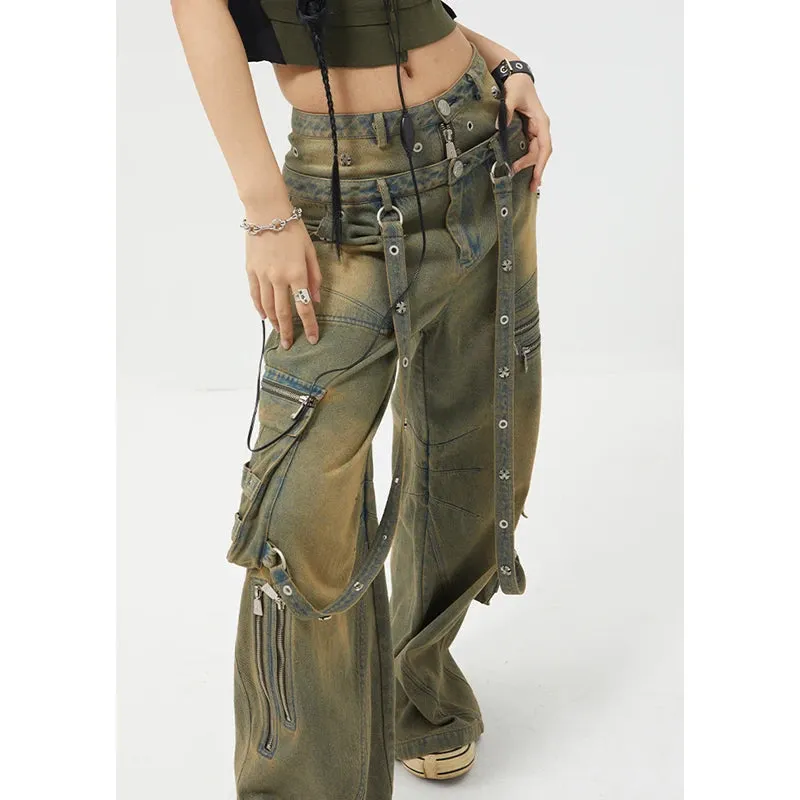 American Retro Hiphop Boyfriend Jeans