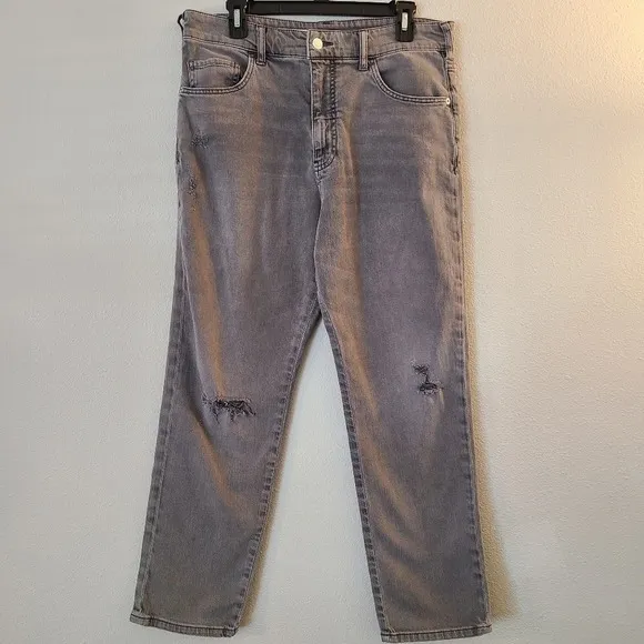 Anthro/Pilcro The Borrowed Boyfriend Gray Jeans