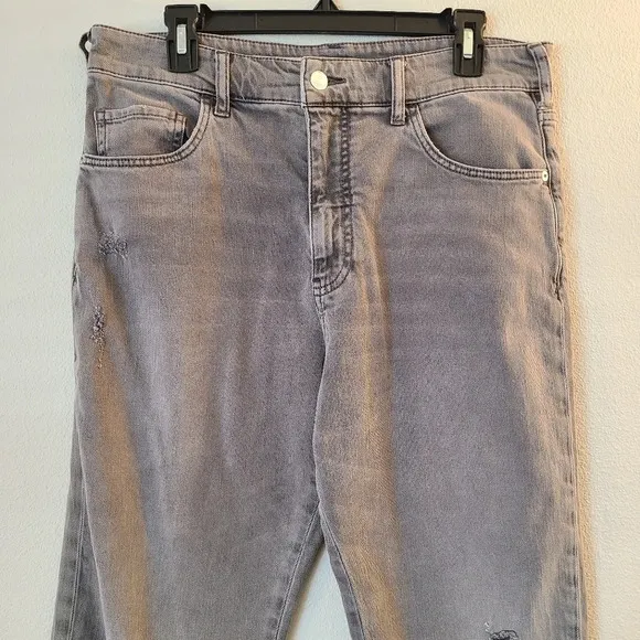 Anthro/Pilcro The Borrowed Boyfriend Gray Jeans