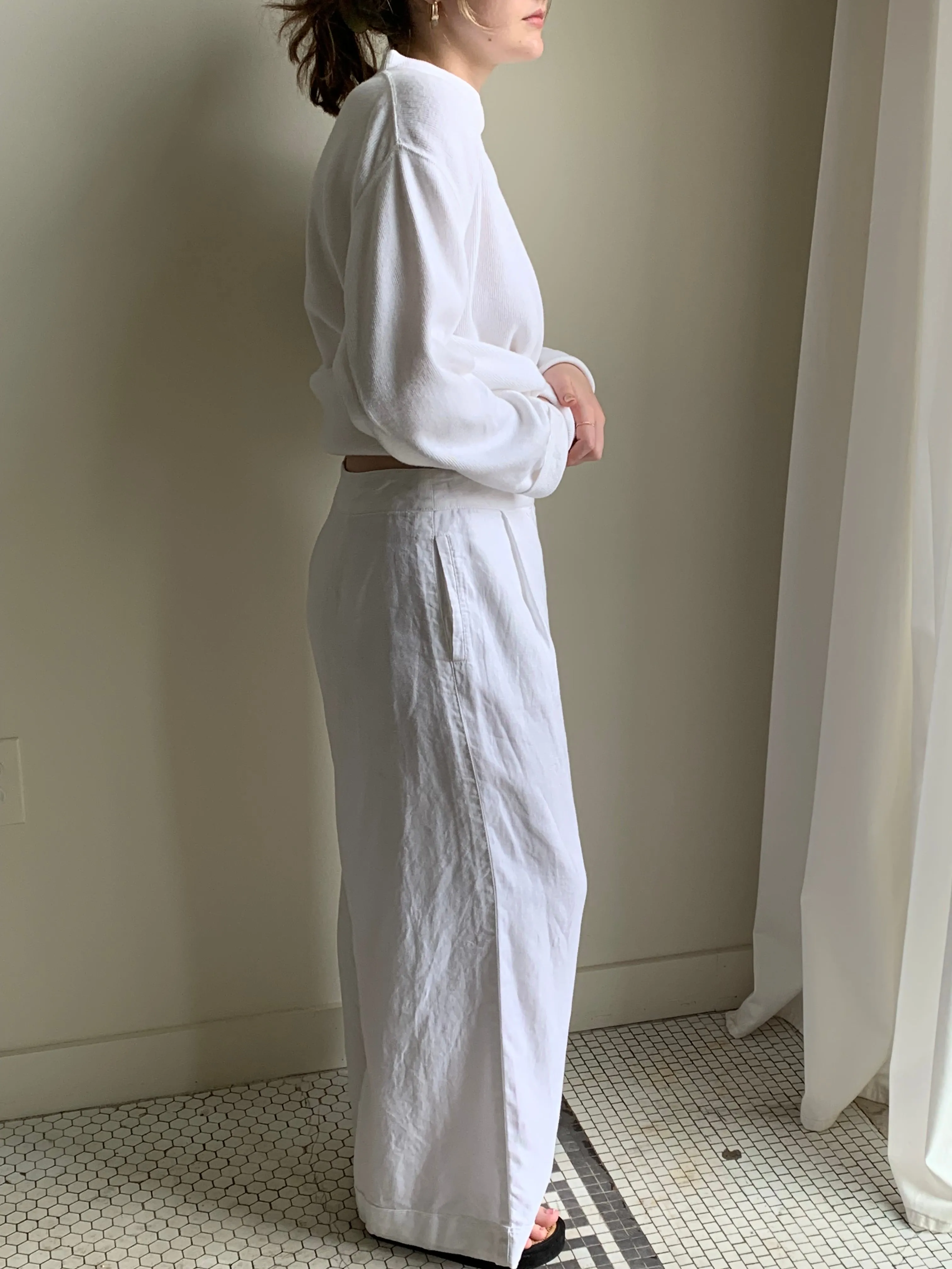 Armani Collezioni linen trousers pants