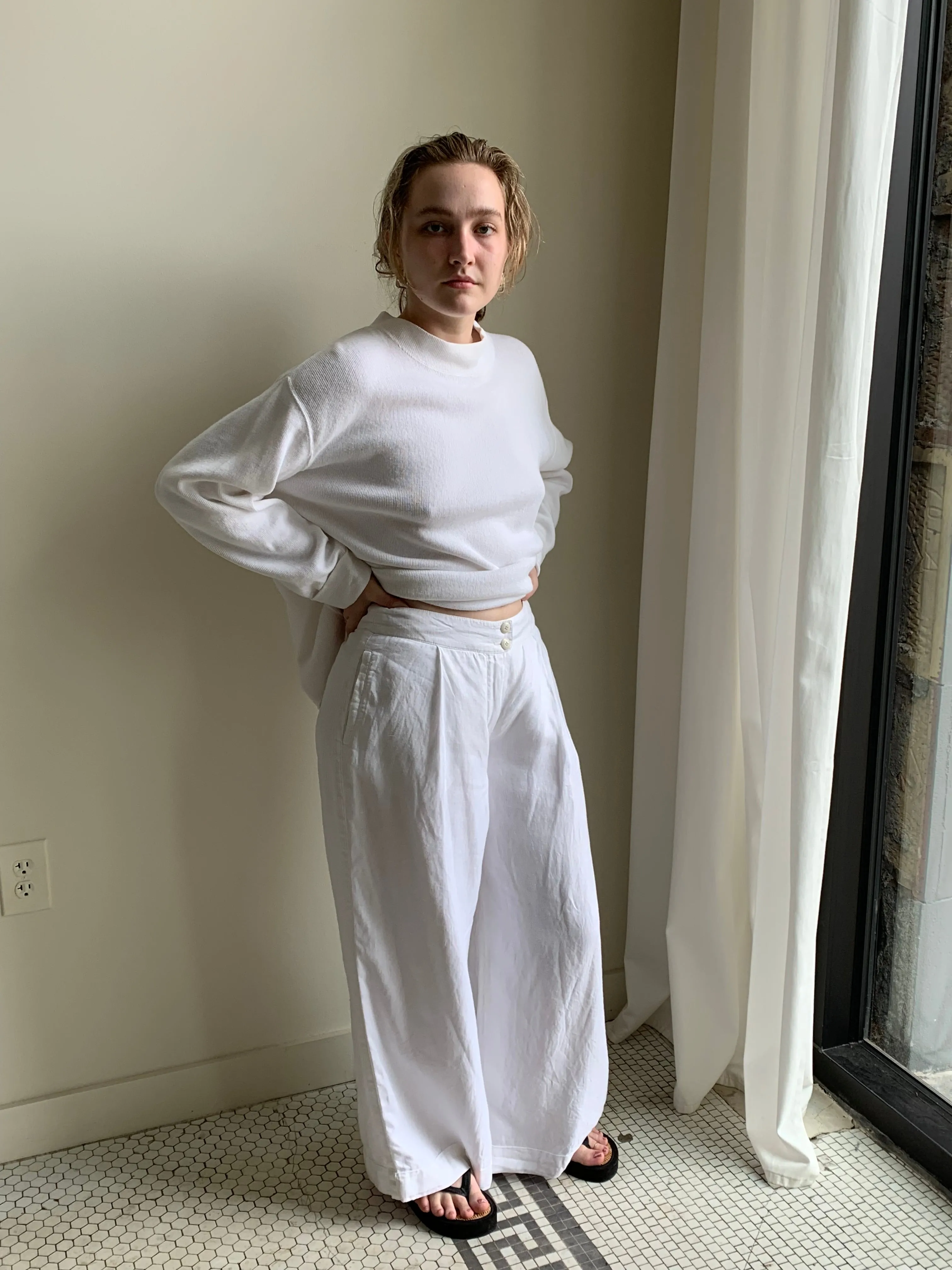 Armani Collezioni linen trousers pants