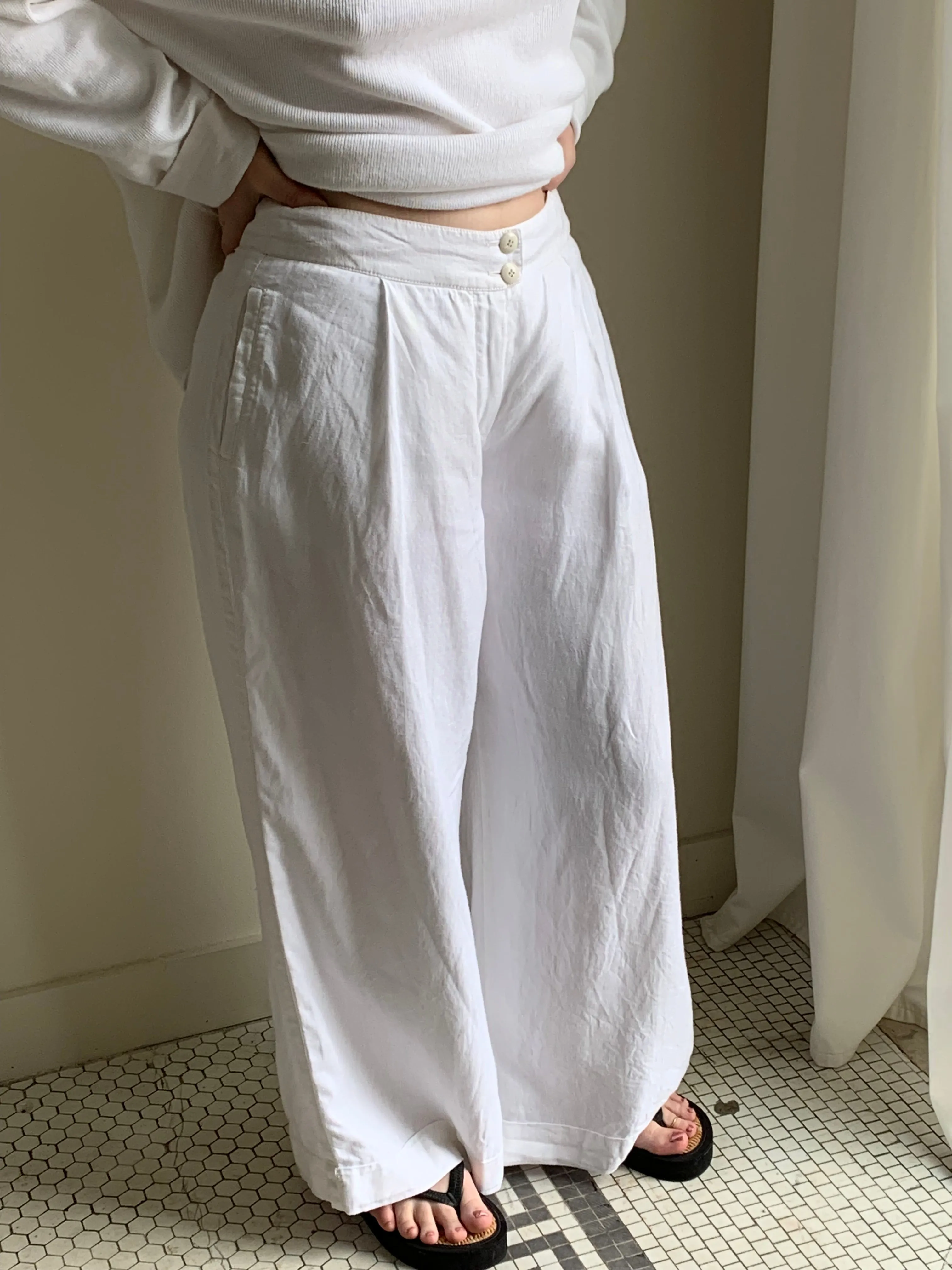 Armani Collezioni linen trousers pants
