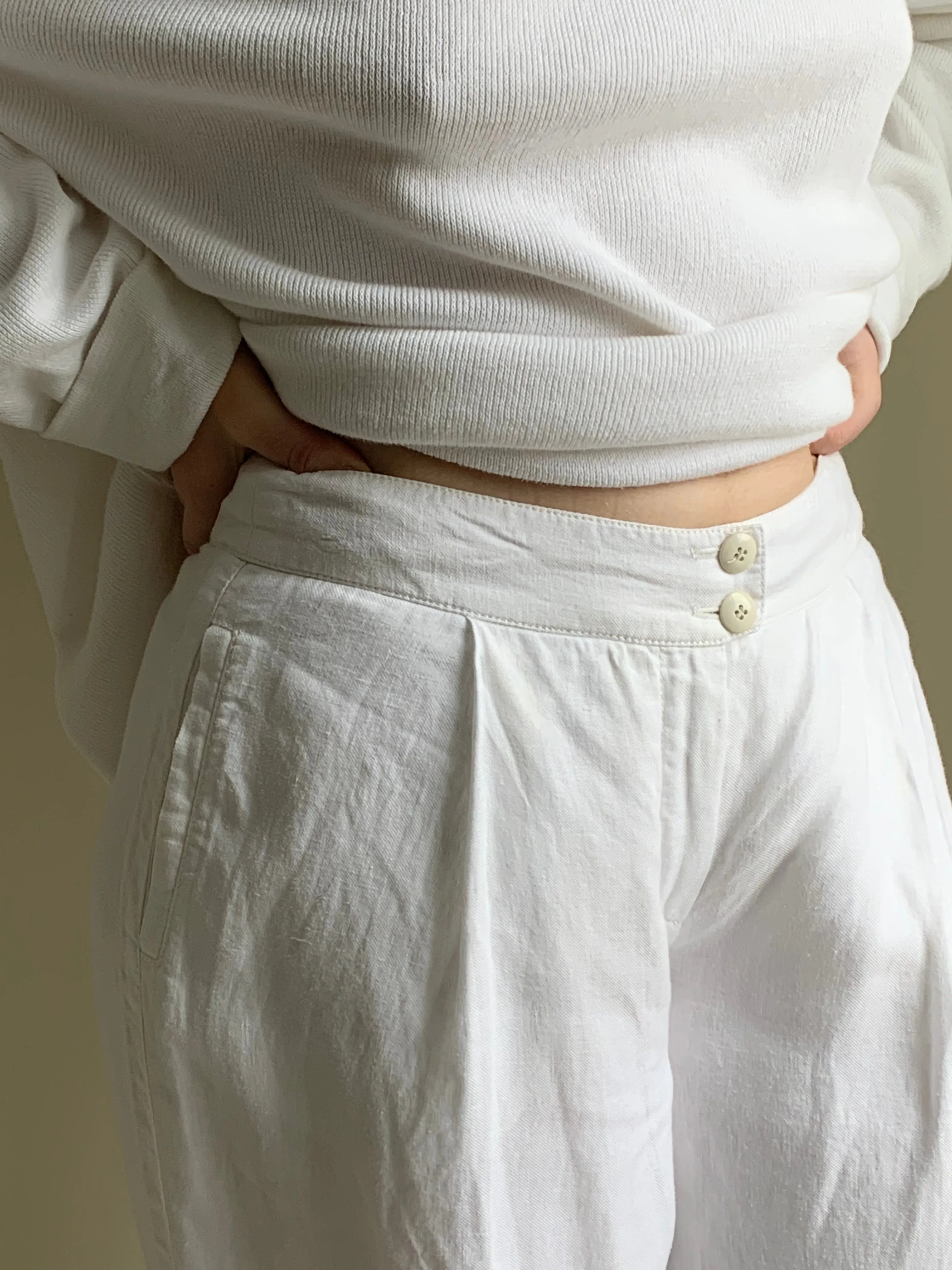 Armani Collezioni linen trousers pants