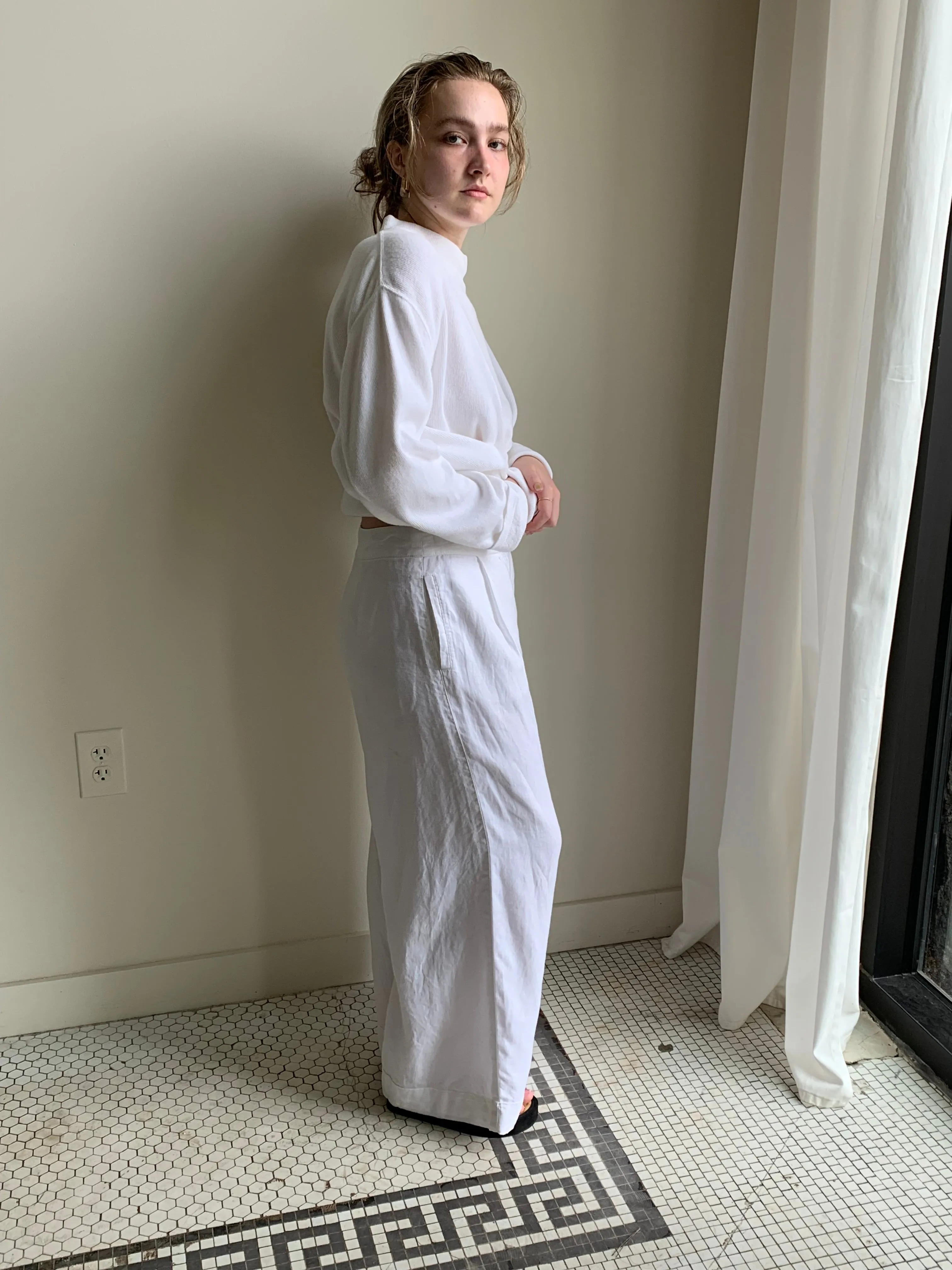 Armani Collezioni linen trousers pants