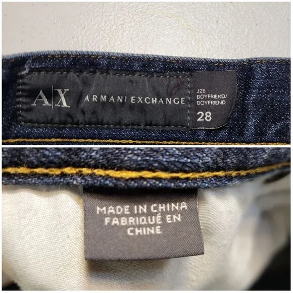 Armani Exchange Boyfriend Jeans Women's Size 28