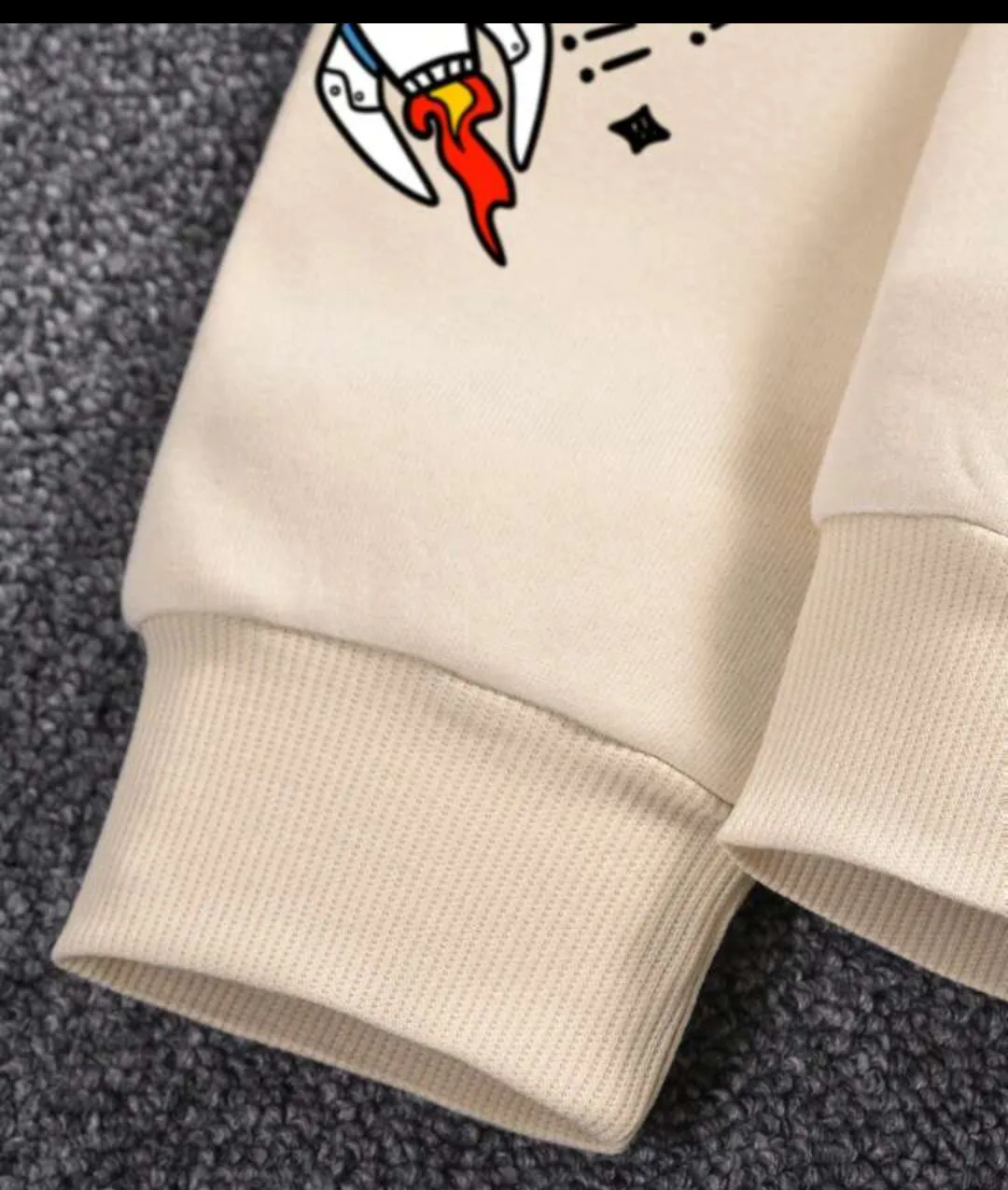 Astronaut And Alien printed hoodie