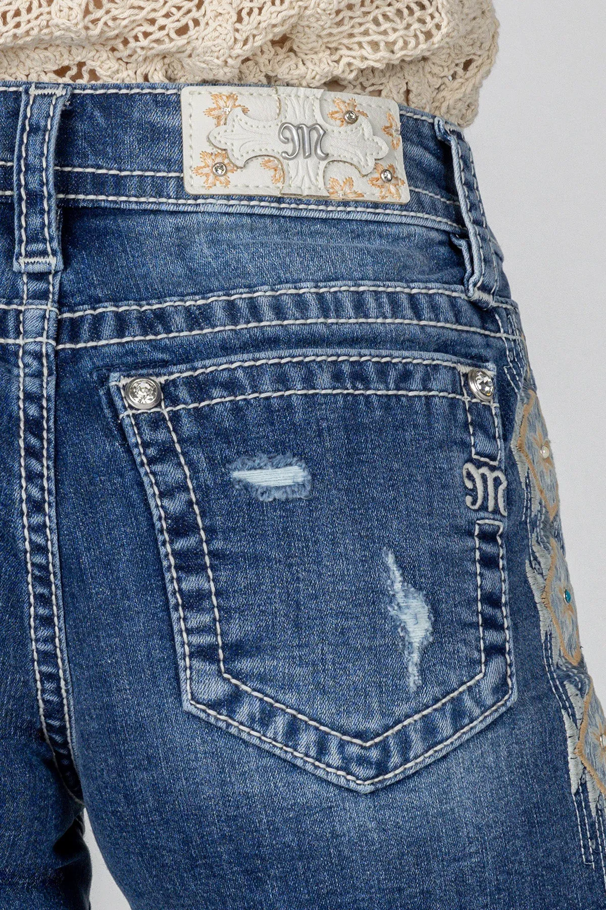 Aztec Printed Mid-Rise Shorts
