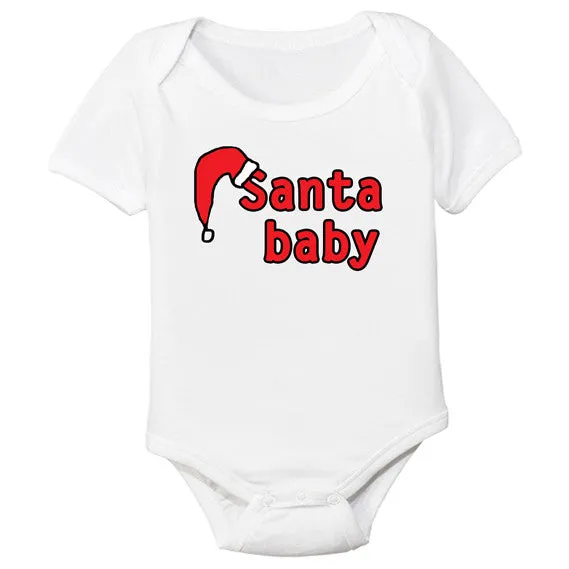 Baby Bodysuit  "Santa Baby" - Organic Baby Clothes