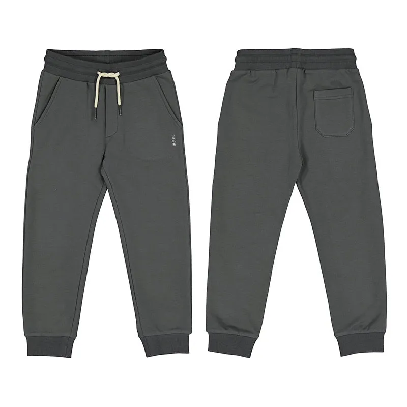 Basic Cuffed Fleece Trousers-Beluga 742
