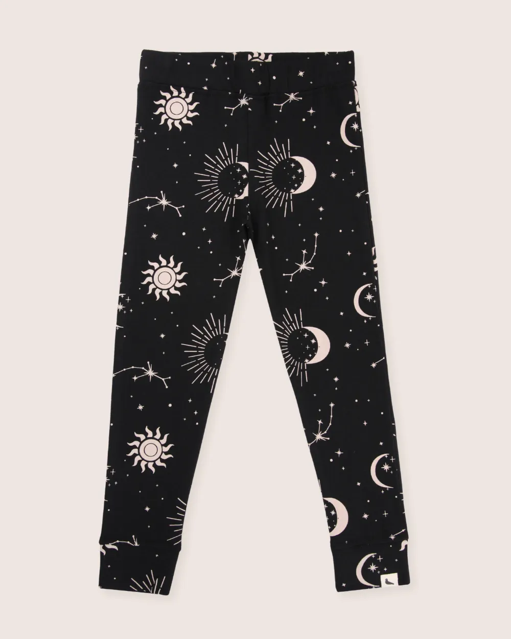 Black Celestial Print Leggings