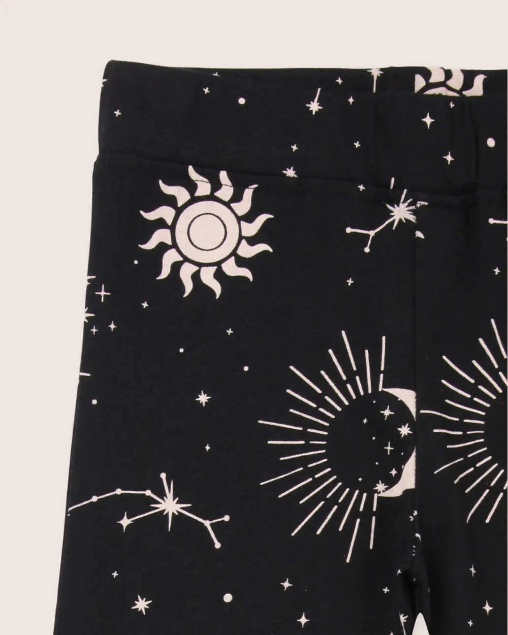Black Celestial Print Leggings
