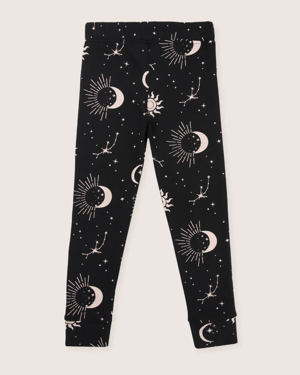 Black Celestial Print Leggings