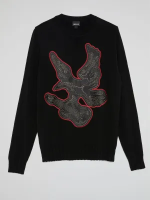Black Eagle Embroidered Sweatshirt