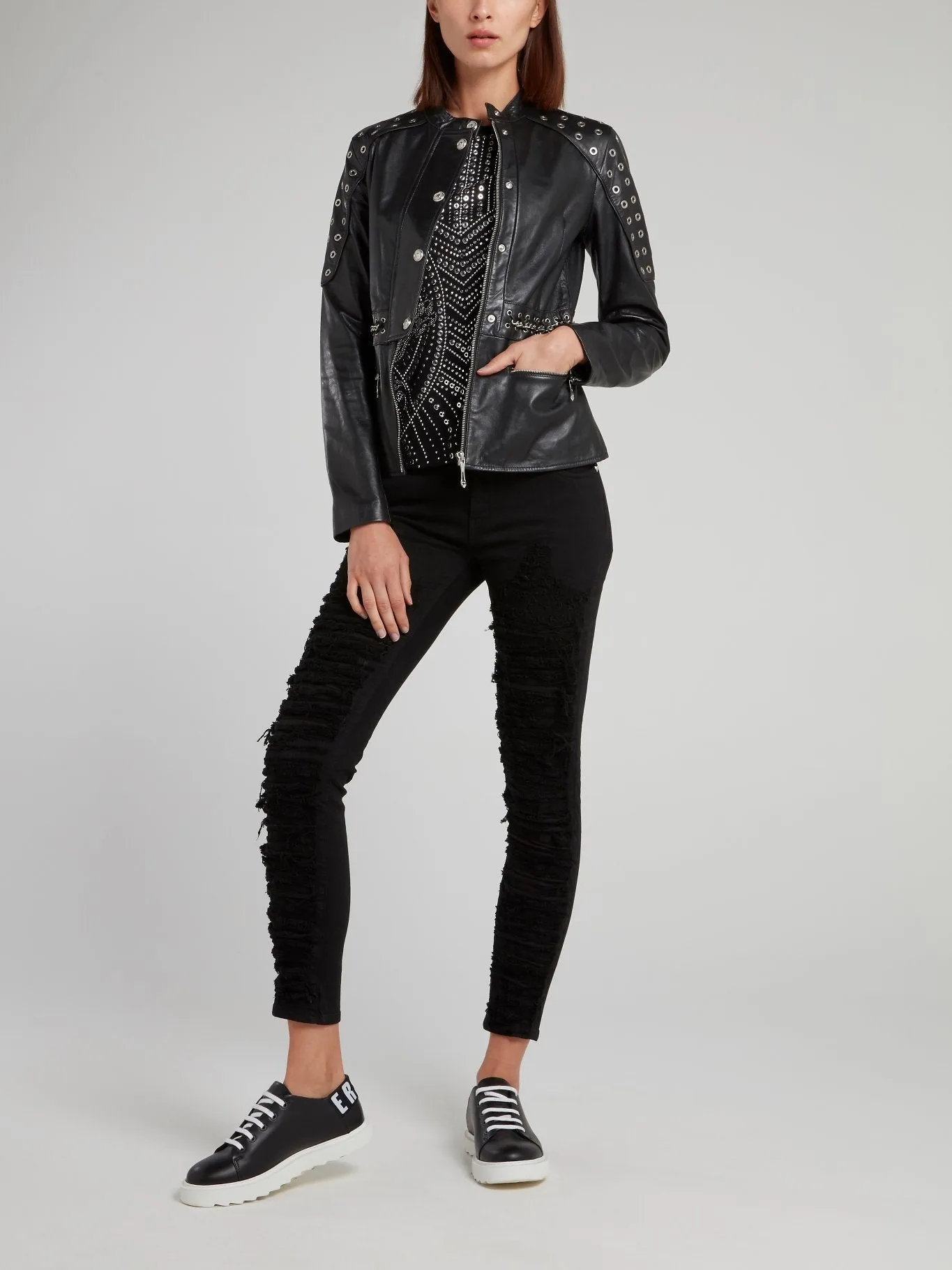 Black Multi-Stud Shirt