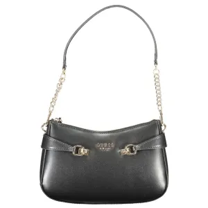 Black Polyethylene Women Handbag