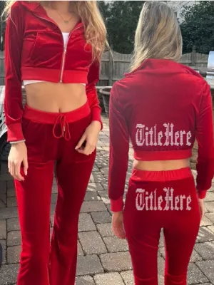 Bling Velour Set