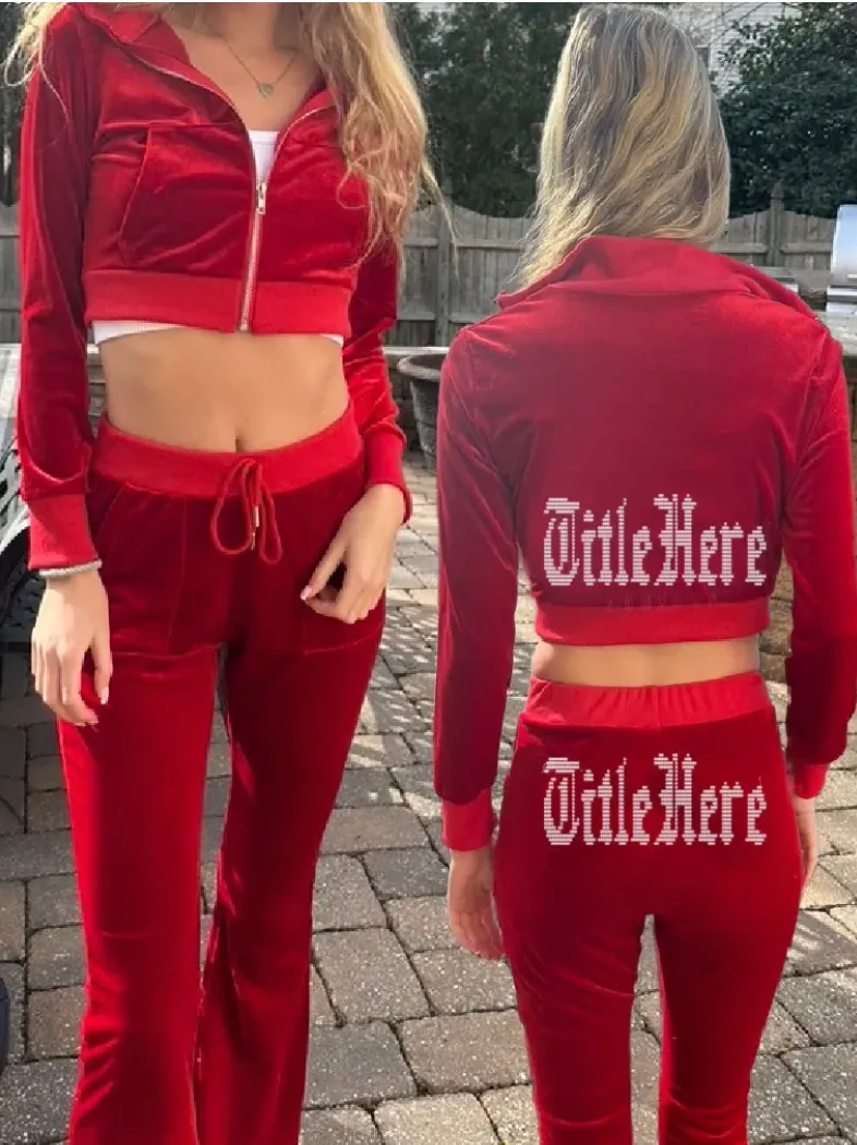 Bling Velour Set