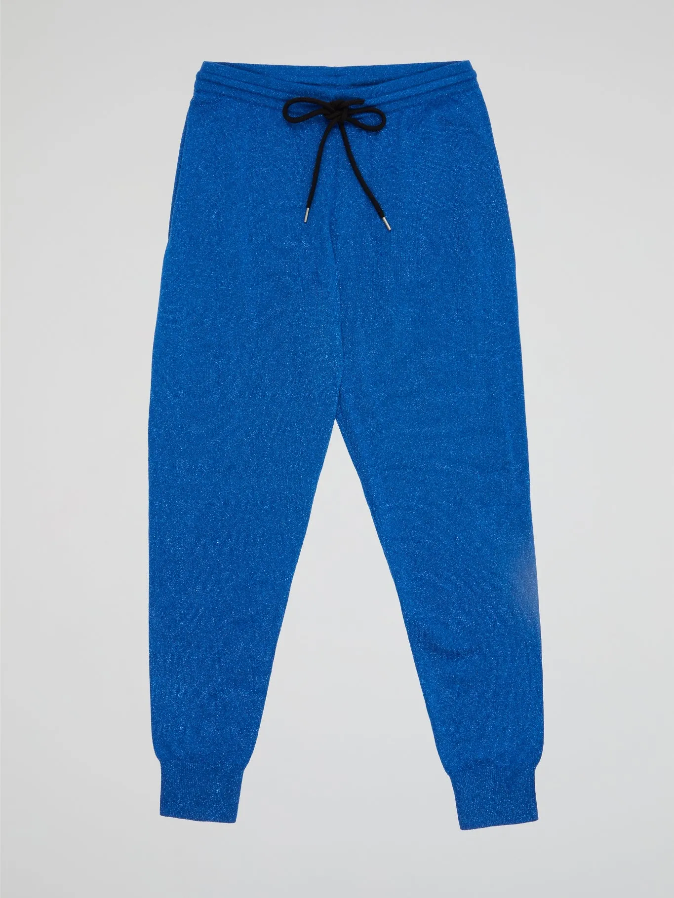 Blue Drawstring Cuffed Pants