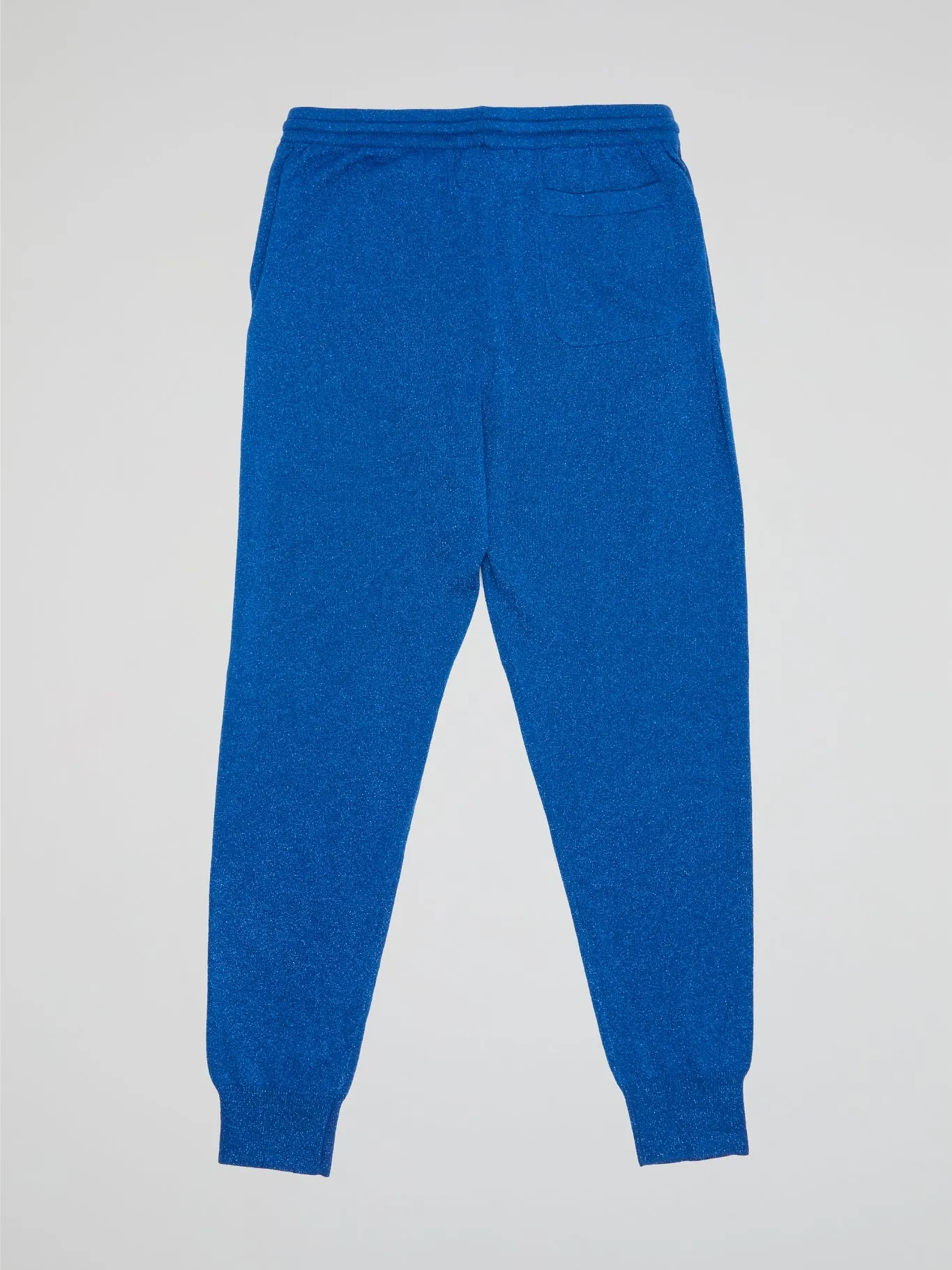 Blue Drawstring Cuffed Pants