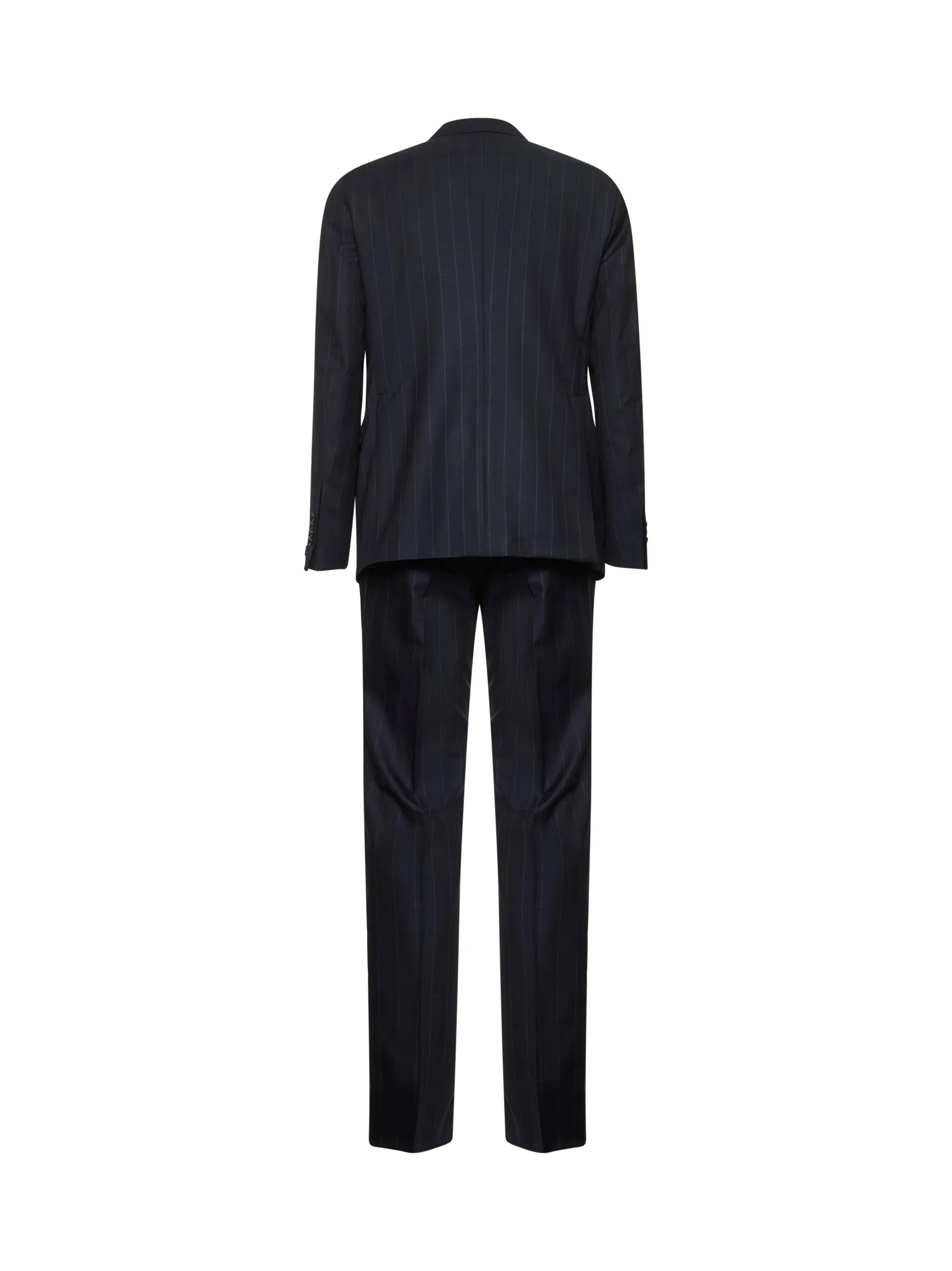 Blue pinstriped wool Vesuvio single-breasted suit