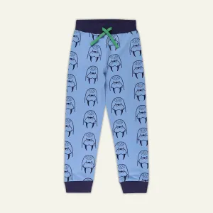 Blue Walrus Print Joggers