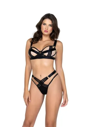 Bondage Stripe 2 Piece Set
