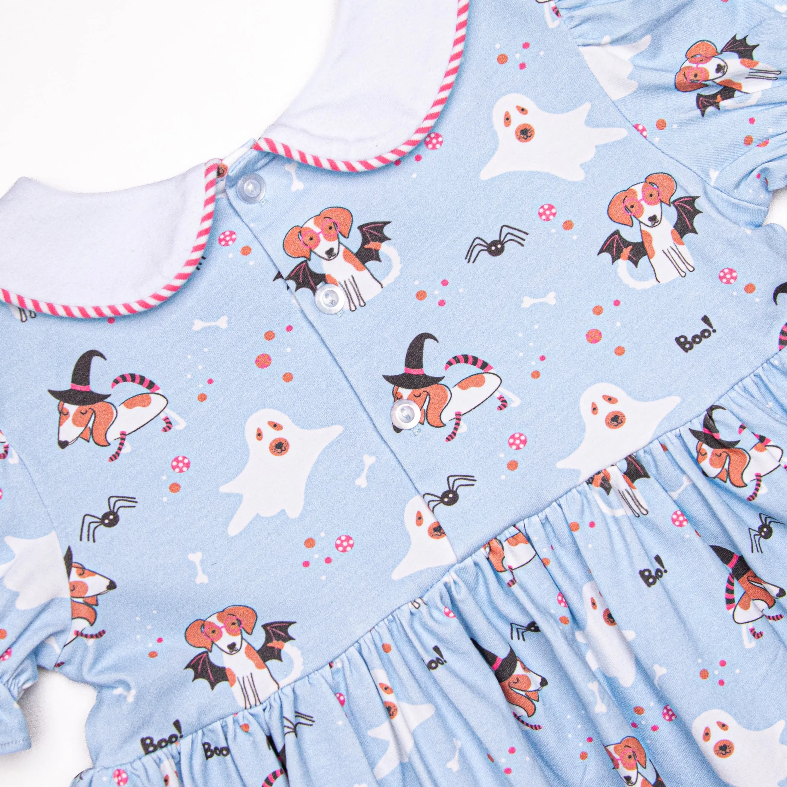 Boos and Barks Short Set, Blue