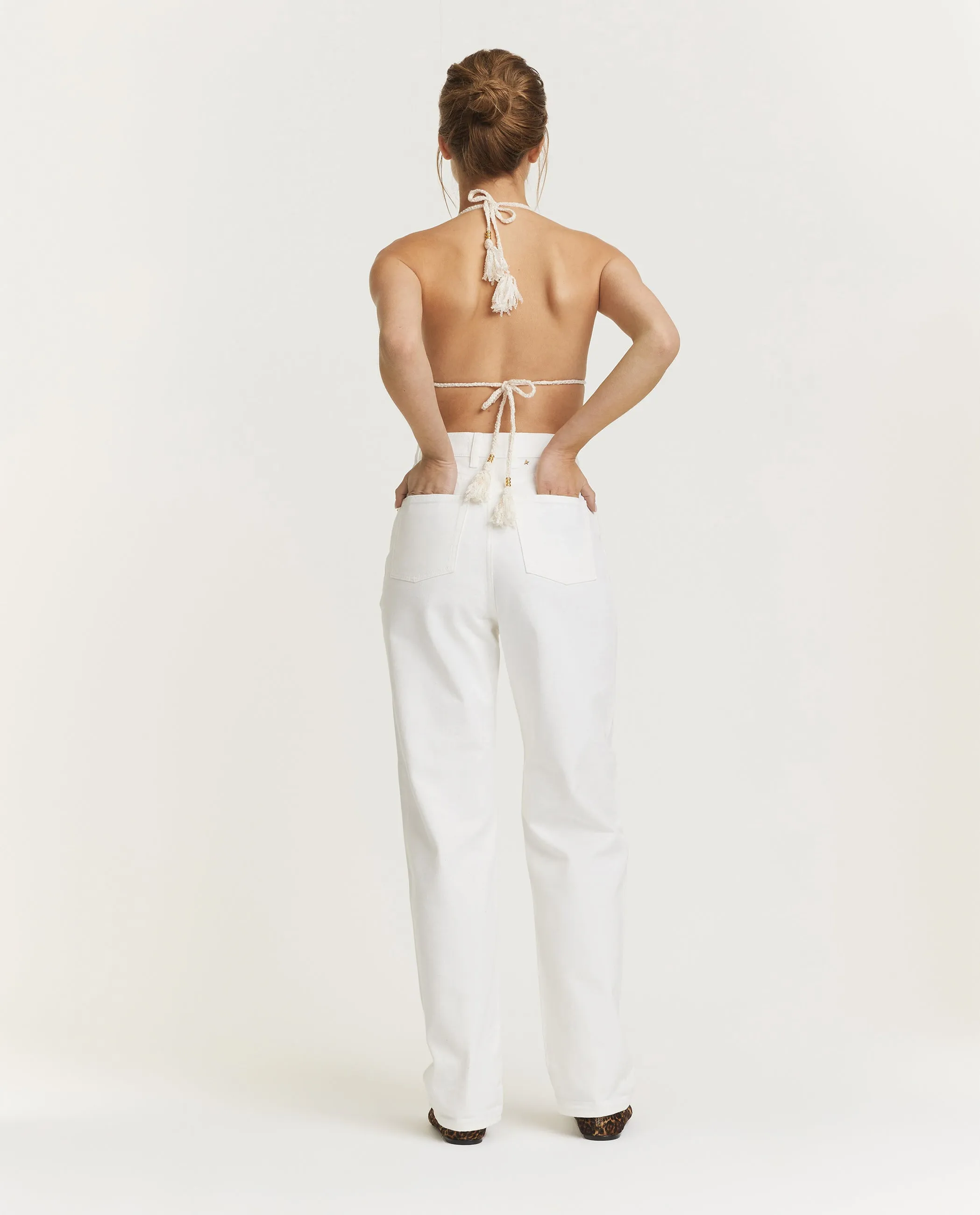 Boyfriend jeans - Ecru