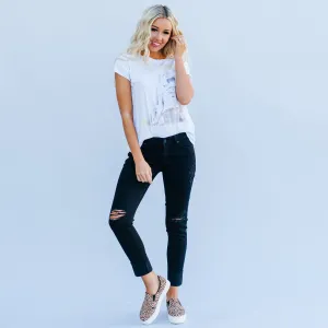 Boyfriend Kancan Jeans - Destroyed Black