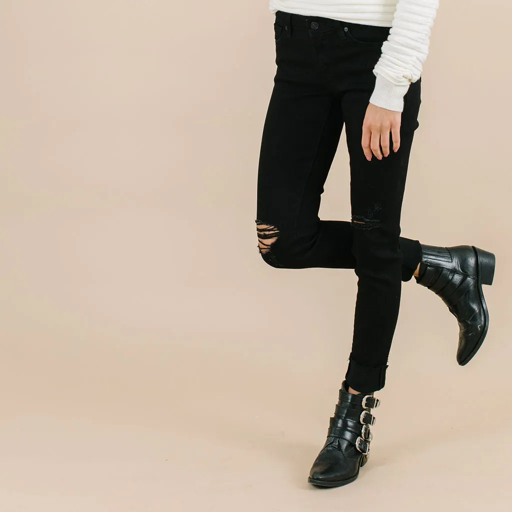Boyfriend Kancan Jeans - Destroyed Black