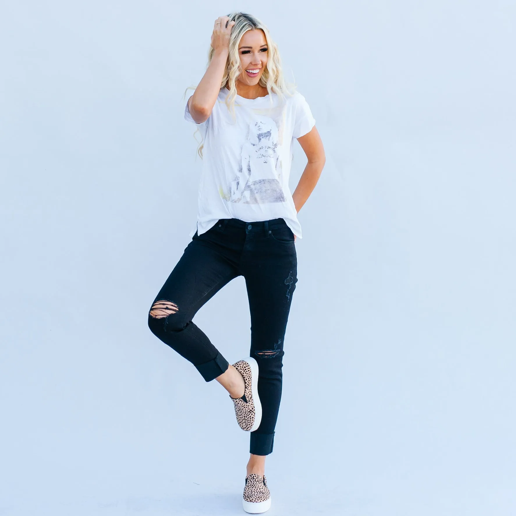 Boyfriend Kancan Jeans - Destroyed Black