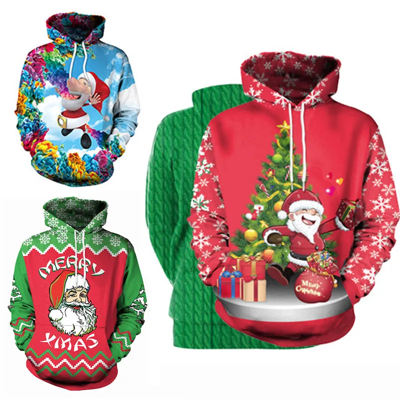 Brilliant 3D Graffiti Ugly Christmas Unisex Sweater