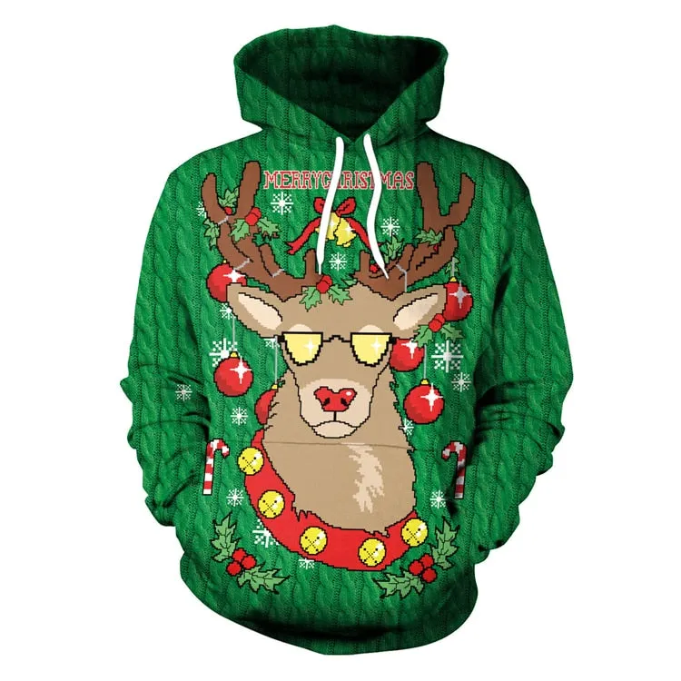 Brilliant 3D Graffiti Ugly Christmas Unisex Sweater