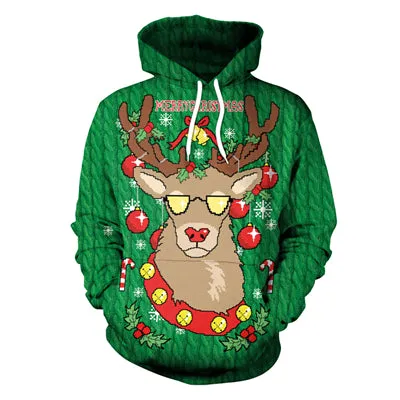Brilliant 3D Graffiti Ugly Christmas Unisex Sweater