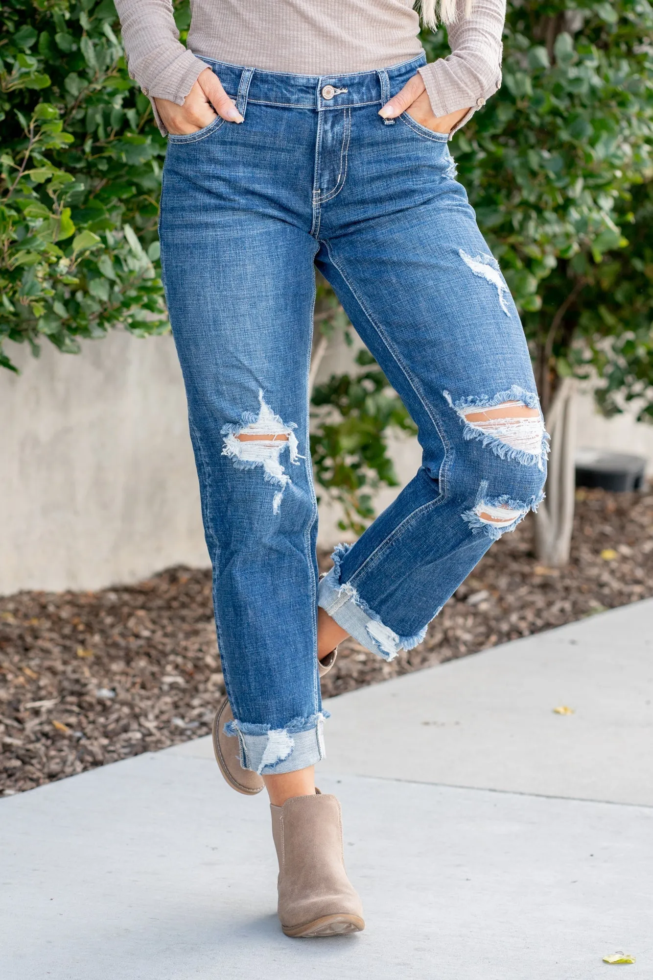 Brooklyn Mid Rise Boyfriend Regular & Plus Sizes