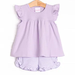 Caitlyn Pima Short Set, Purple