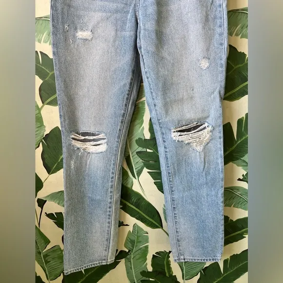 Carly Jean Los Angeles Topanga Distressed Boyfriend Jeans Size 3 28